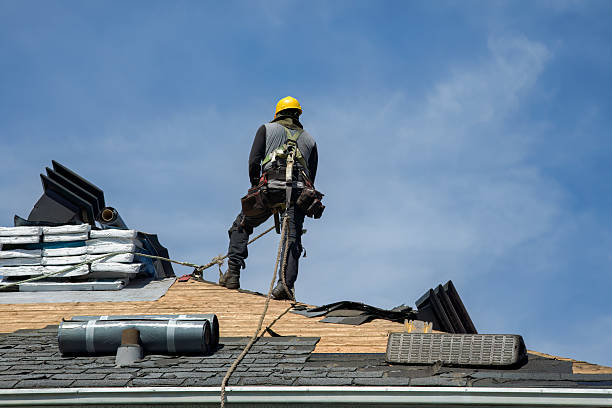 Professional Roofing technician working in Eldorado, IL
